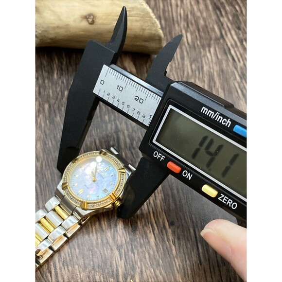 Citizen Eco-Drive Women's Watch Mop Dial  Diamond Bezel Solar Powered - Picture 8 of 10